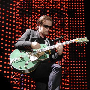 Bono with guitar