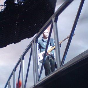 Adam on the bridge with the white/tortoiseshell precision