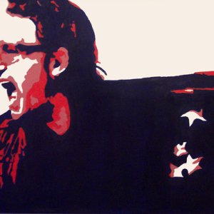 Bono flag painting
