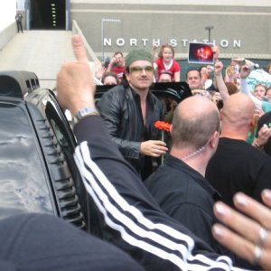 Bono enters the FleetCenter